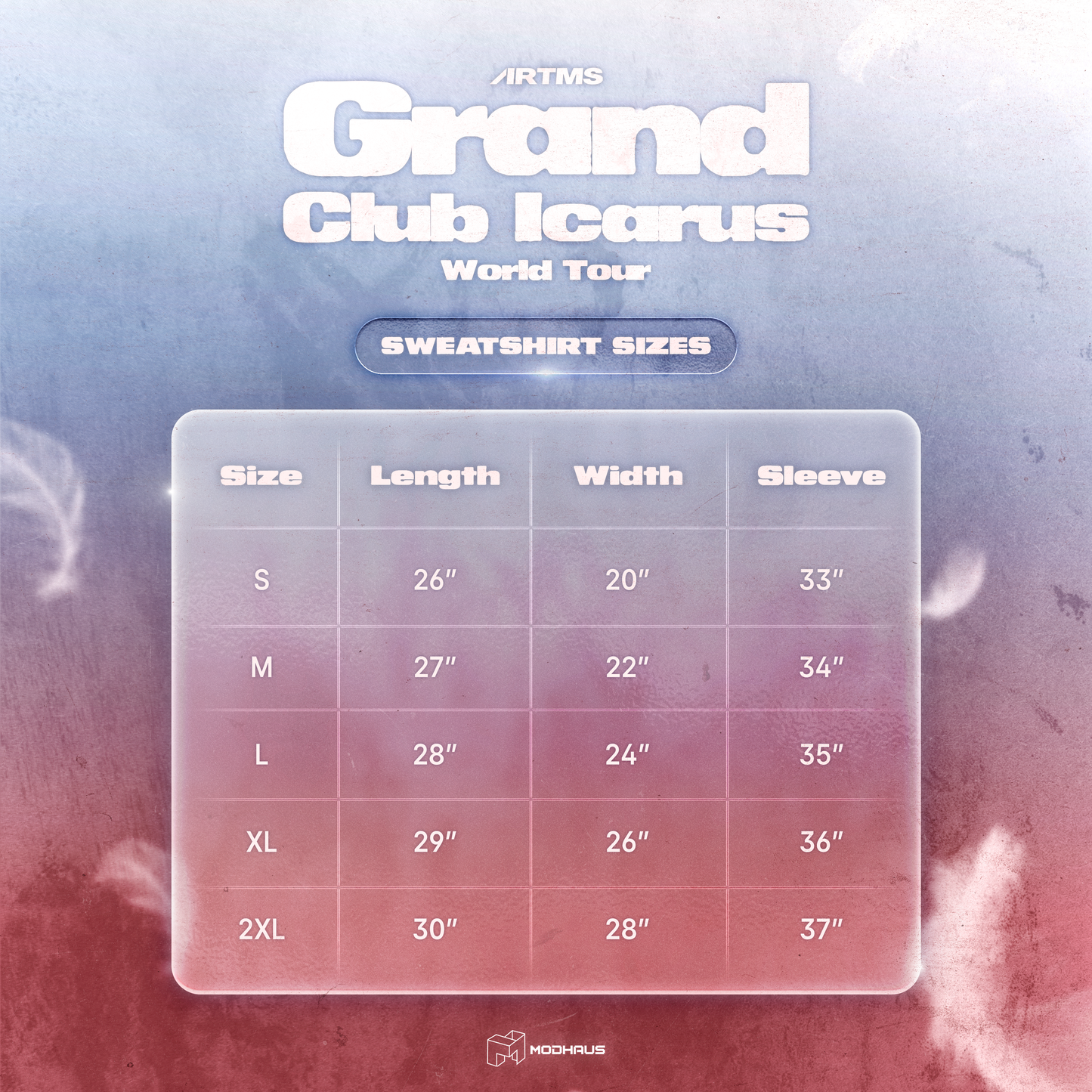 [PRE-ORDER] ARTMS ‹Grand Club Icarus Tour› Sweatshirt